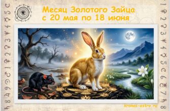 20 мая — 18 июня. Месяц Золотого Зайца: зеркало высших истин и дар предвидения
